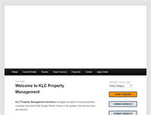 Tablet Screenshot of klcpropertymanagement.com